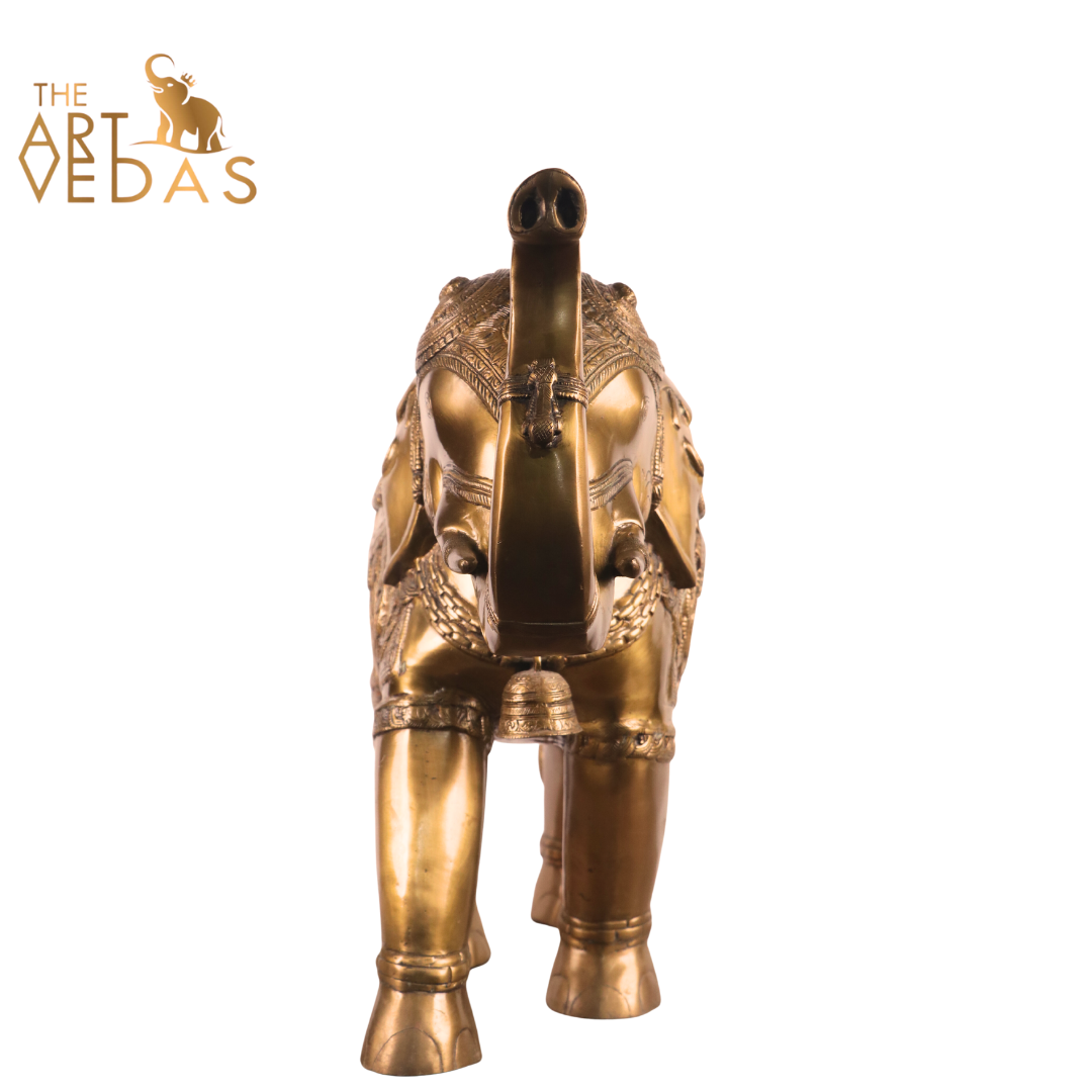 Brass Elephant Statue – Pair – theartvedas